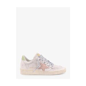 Golden Goose White and Pink Sneakers
